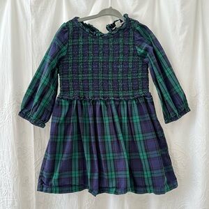 J Crew Kids Plaid Dress 4T girls
